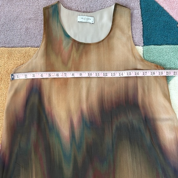 Lola & Sophie Silk OilSlick Sleeveless Top Size Medium - Picture 5 of 17